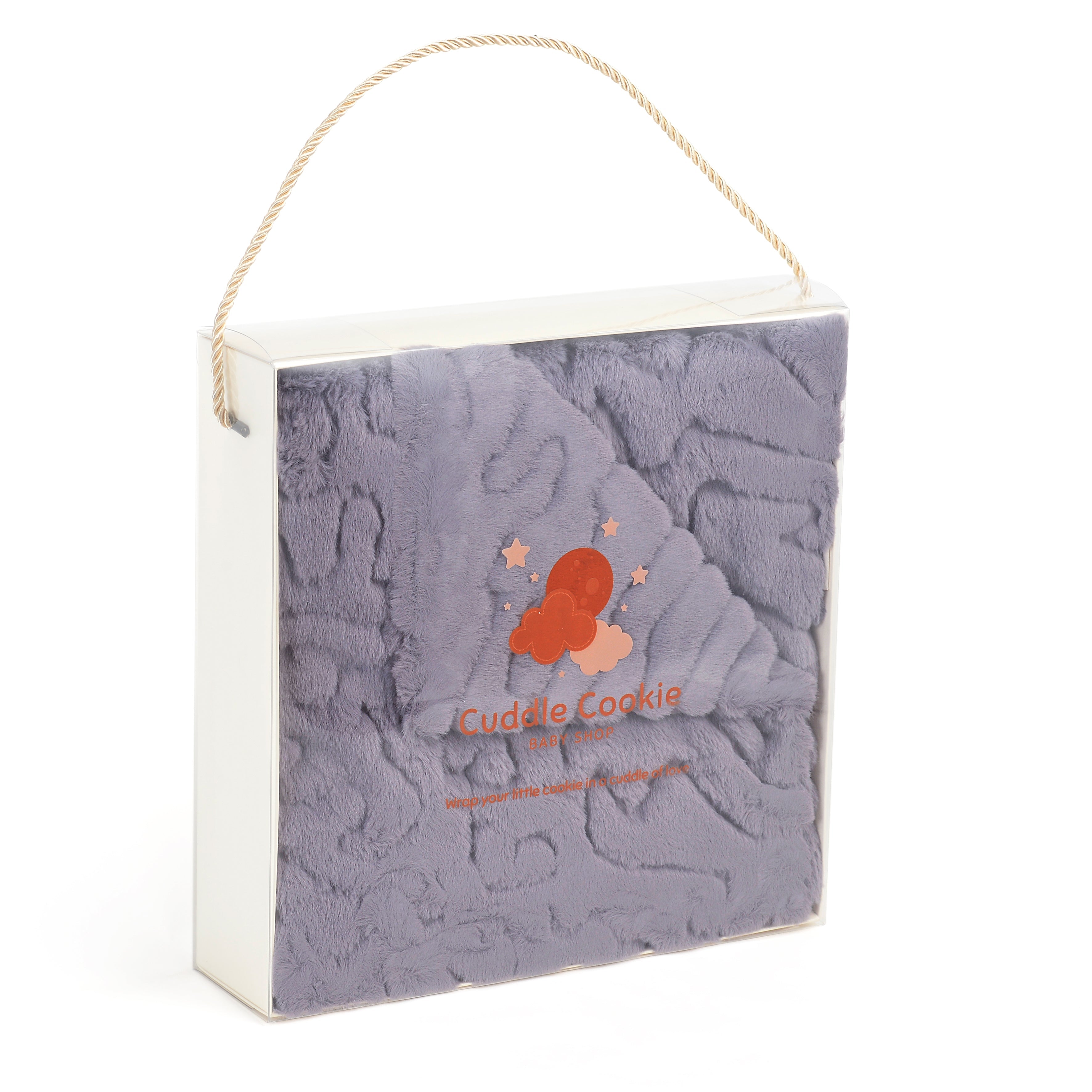 Ultra-Soft Solid Grey Fur Blanket