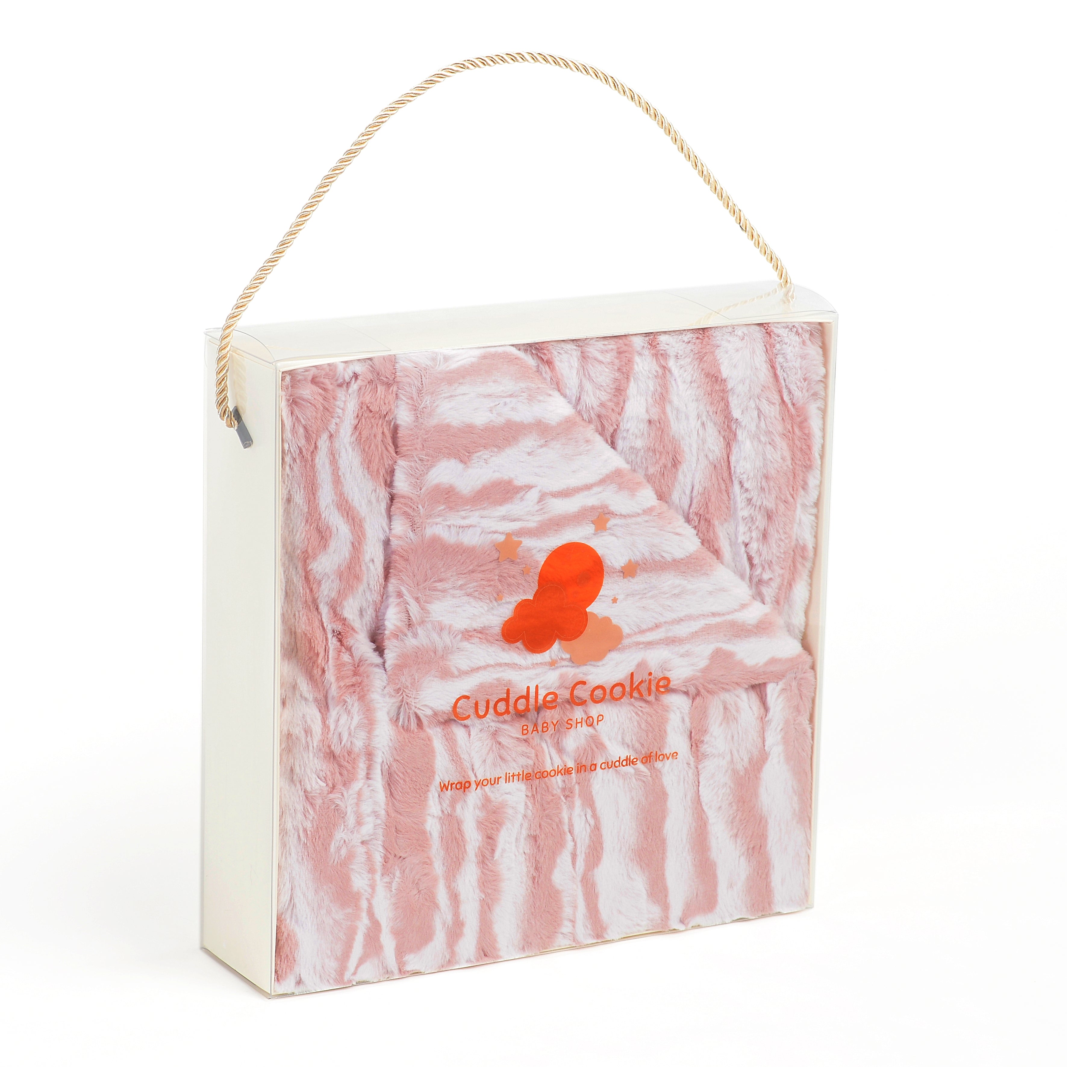 Luxury Pink Wave Fur Blanket