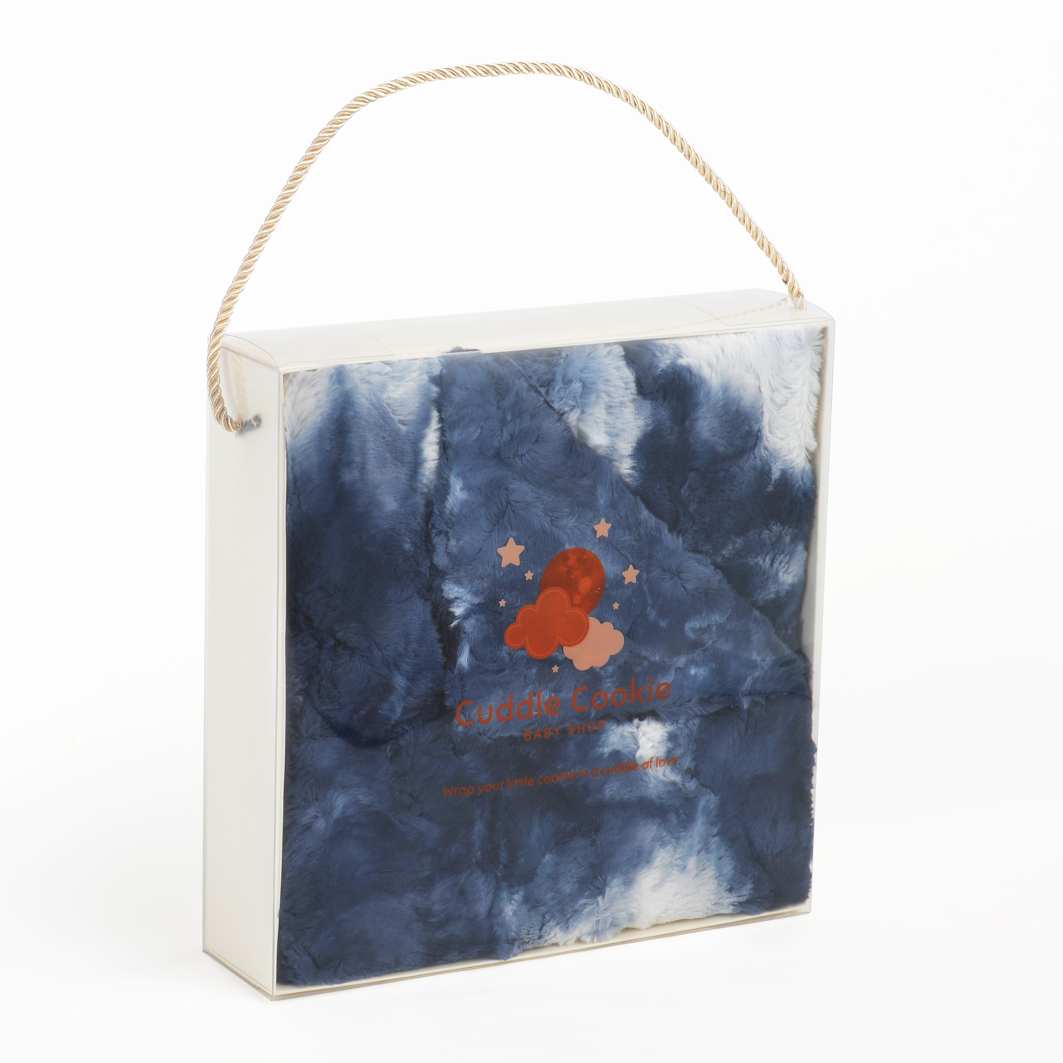 Ultra-Plush Blue Tie Dye Fur Blanket