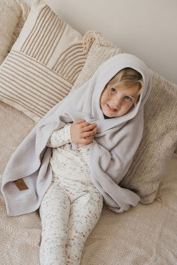Deluxe Grey Knit Blanket