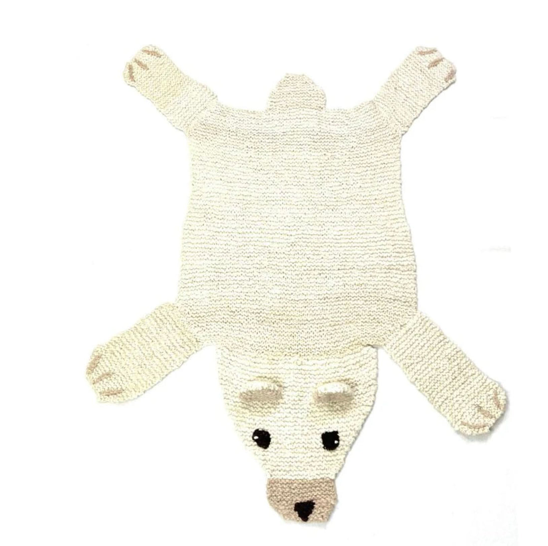 Organic Wool Play Mat + Nursery Rug  | Polar Bear