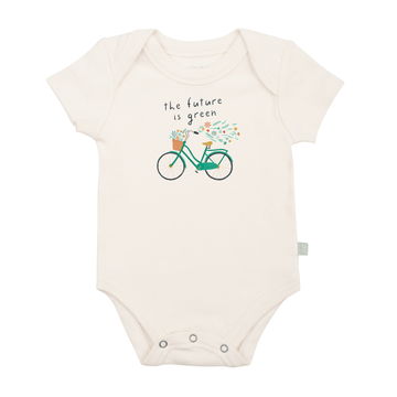 graphic bodysuit | future is green