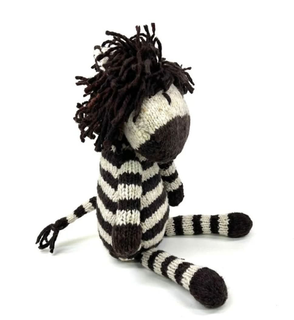 Wool Knit Buddy  | Zachary the Zebra
