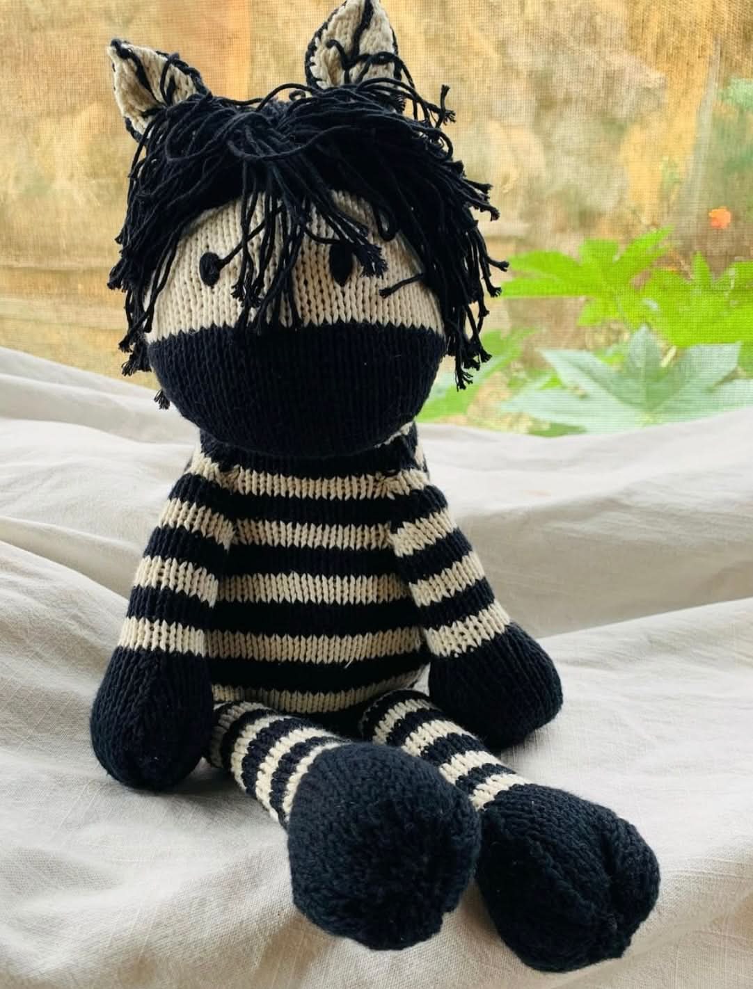 Wool Knit Buddy  | Zachary the Zebra